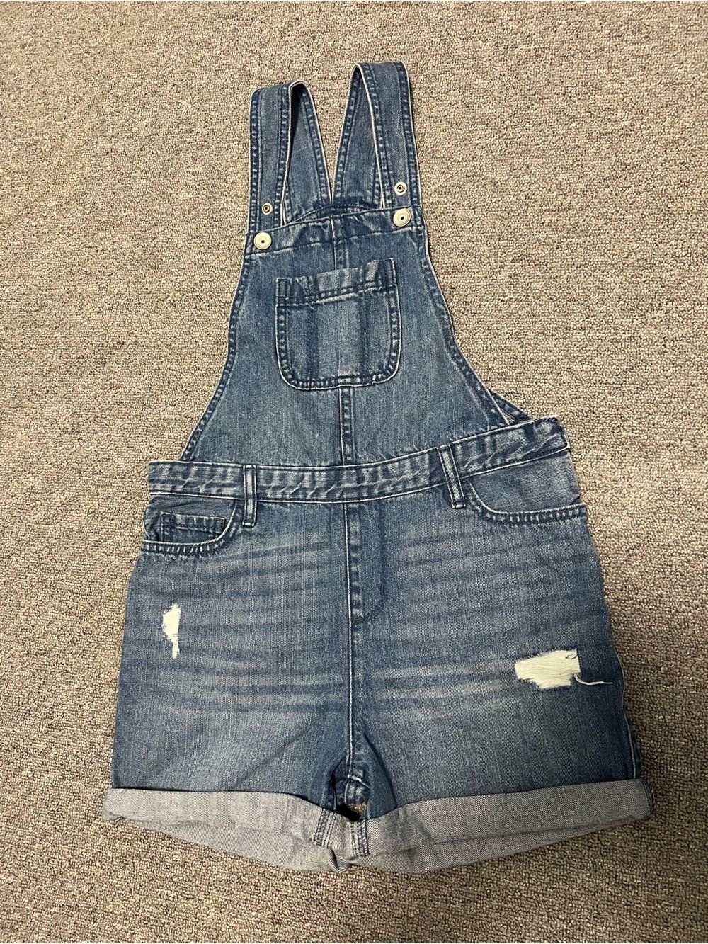 The Children's Place Denim Blue Shortalls